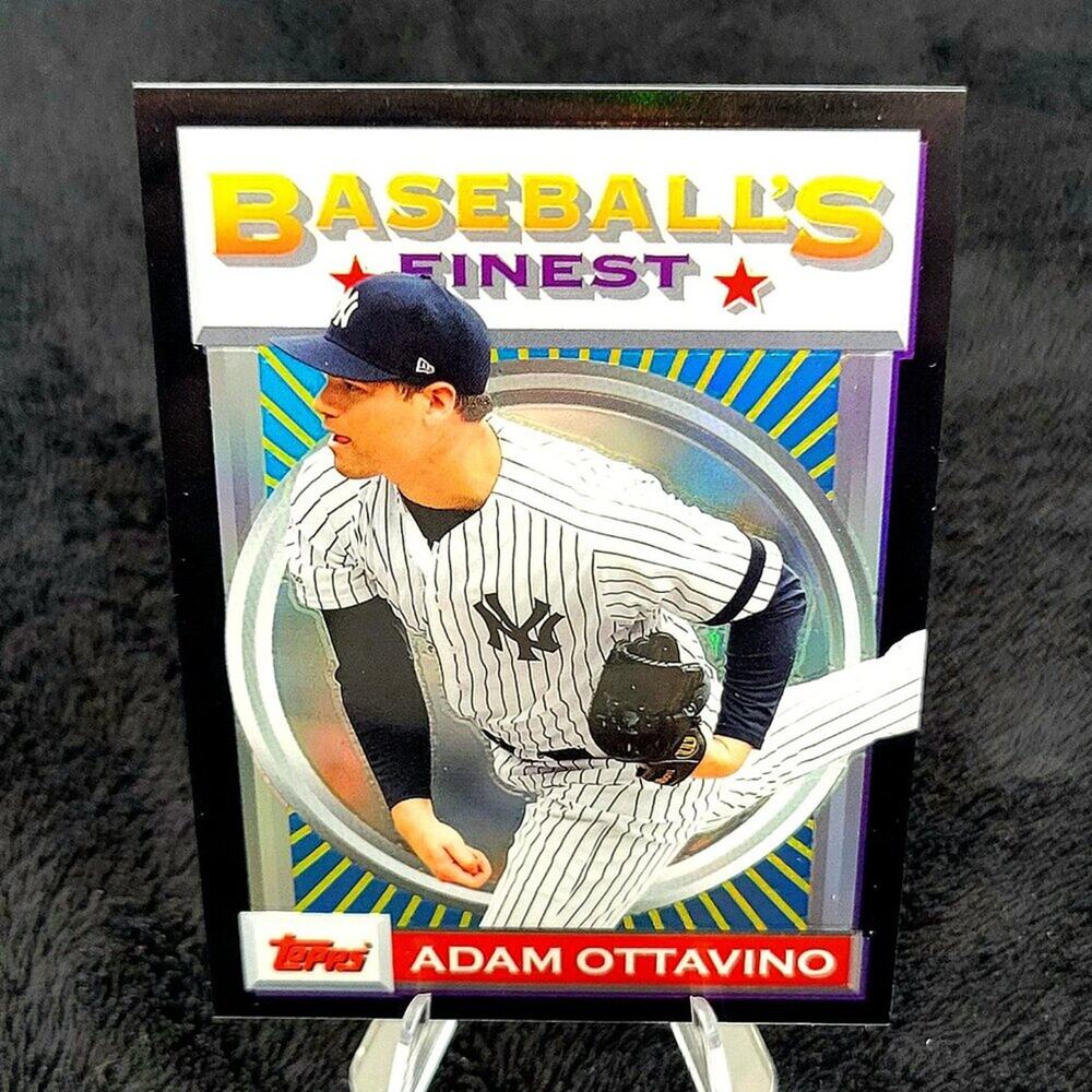 Adam Ottavino 05/25 Finest Flashbacks Black Refractors New York Yankees